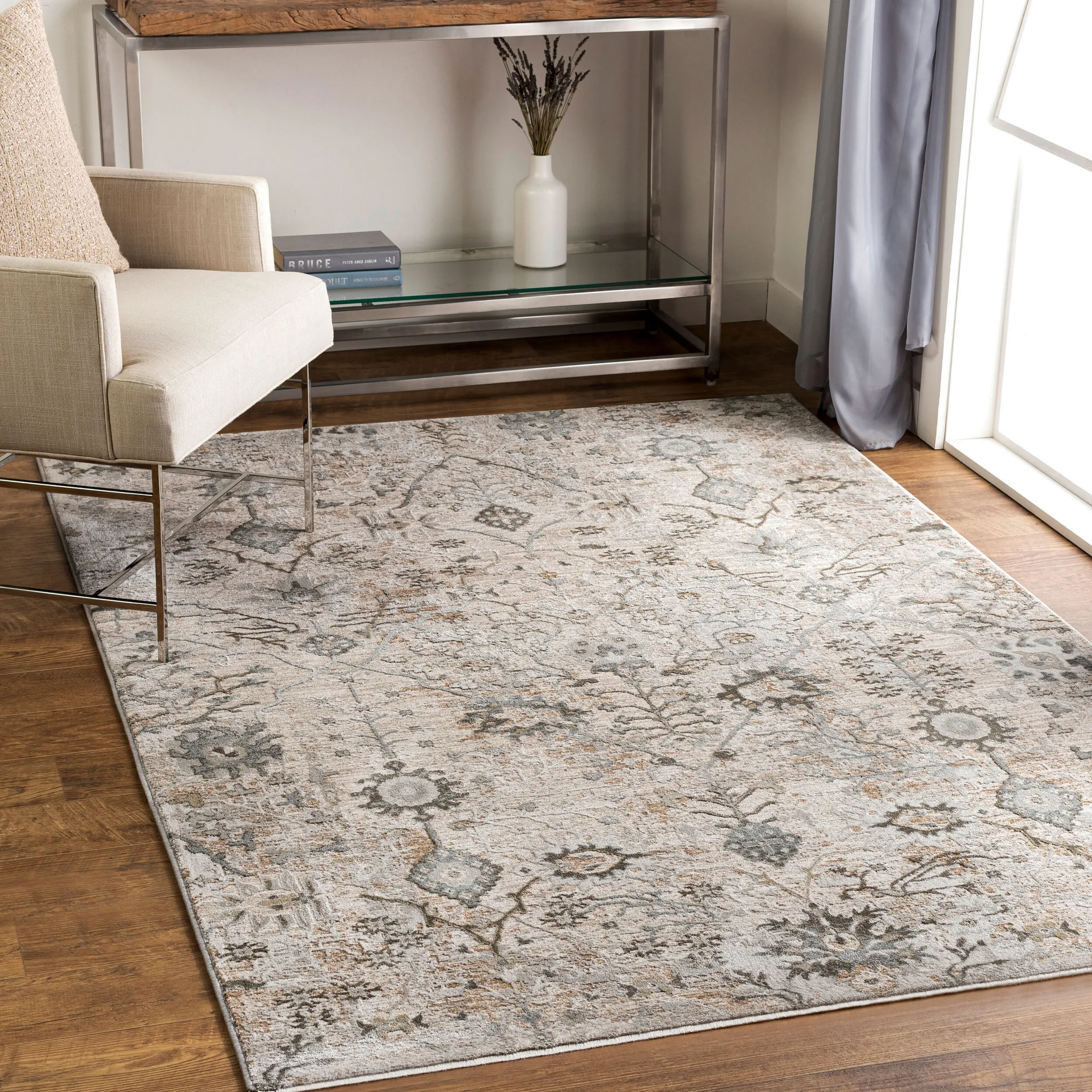 BWK2311-710103 Brunswick 8 x 10 Taupe Rug-2