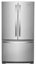 WRFF3236RZ Whirlpool 25.2 Cu Ft French Door Refrigerator - Stainless Steel