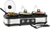 Complete Cuisine Triple 2.5 Quart Slow Cooker and Buffet Server