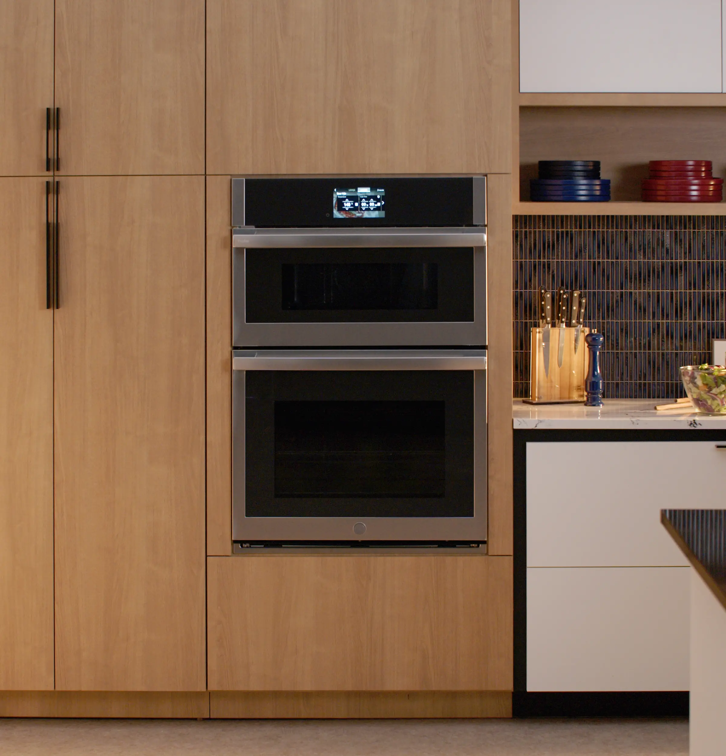 PT9900SWSS GE Profile 6.4 Cu Ft Combination Wall Oven - Stainless Steel-2