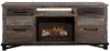 Loft Brown 70  Fireplace TV Stand