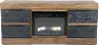 Tuxedo Brown and Black 70 Fireplace TV Stand