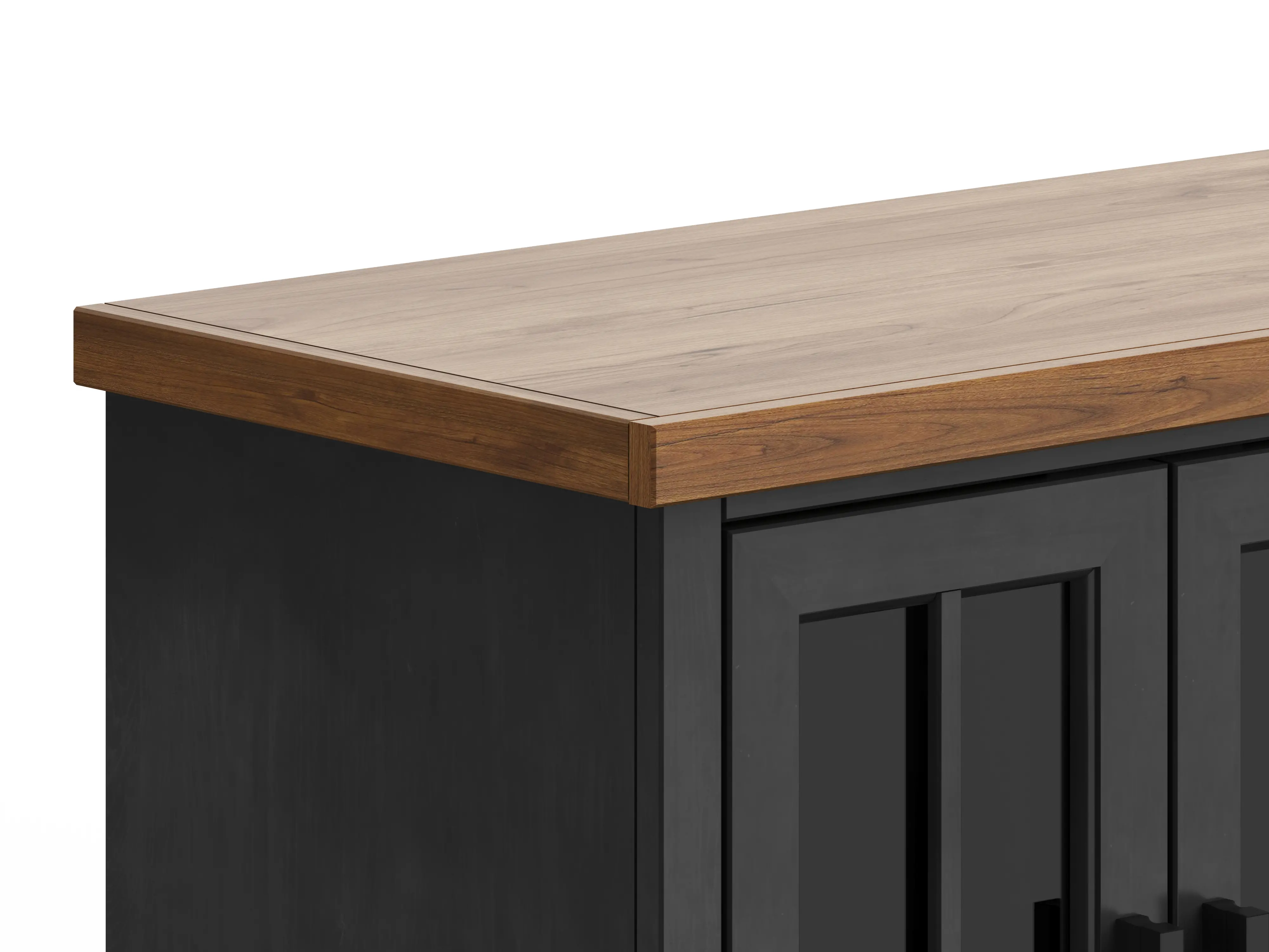 Essex Black and Brown 96 Fireplace TV Stand-4