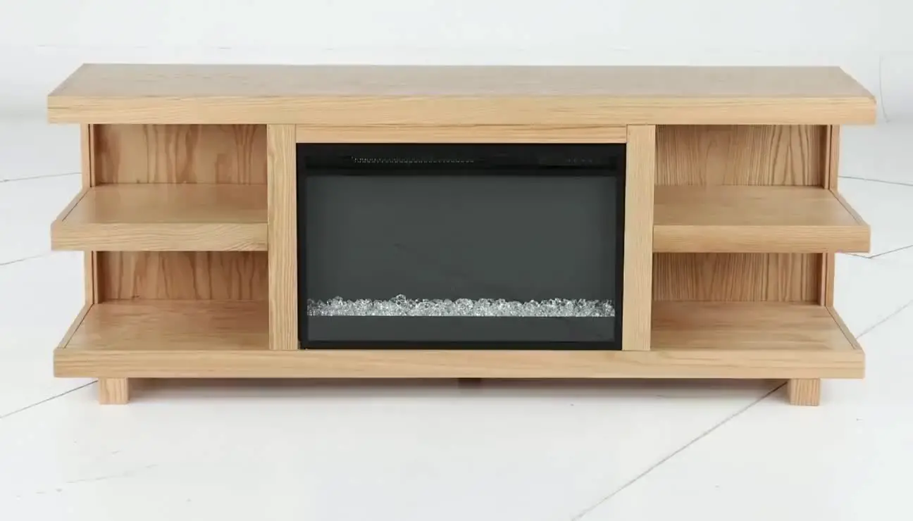 Laurel Canyon Natural 65 Fireplace TV Stand-4