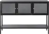 Carmel Black & Metal and Glass 52-Inch Wide Sideboard