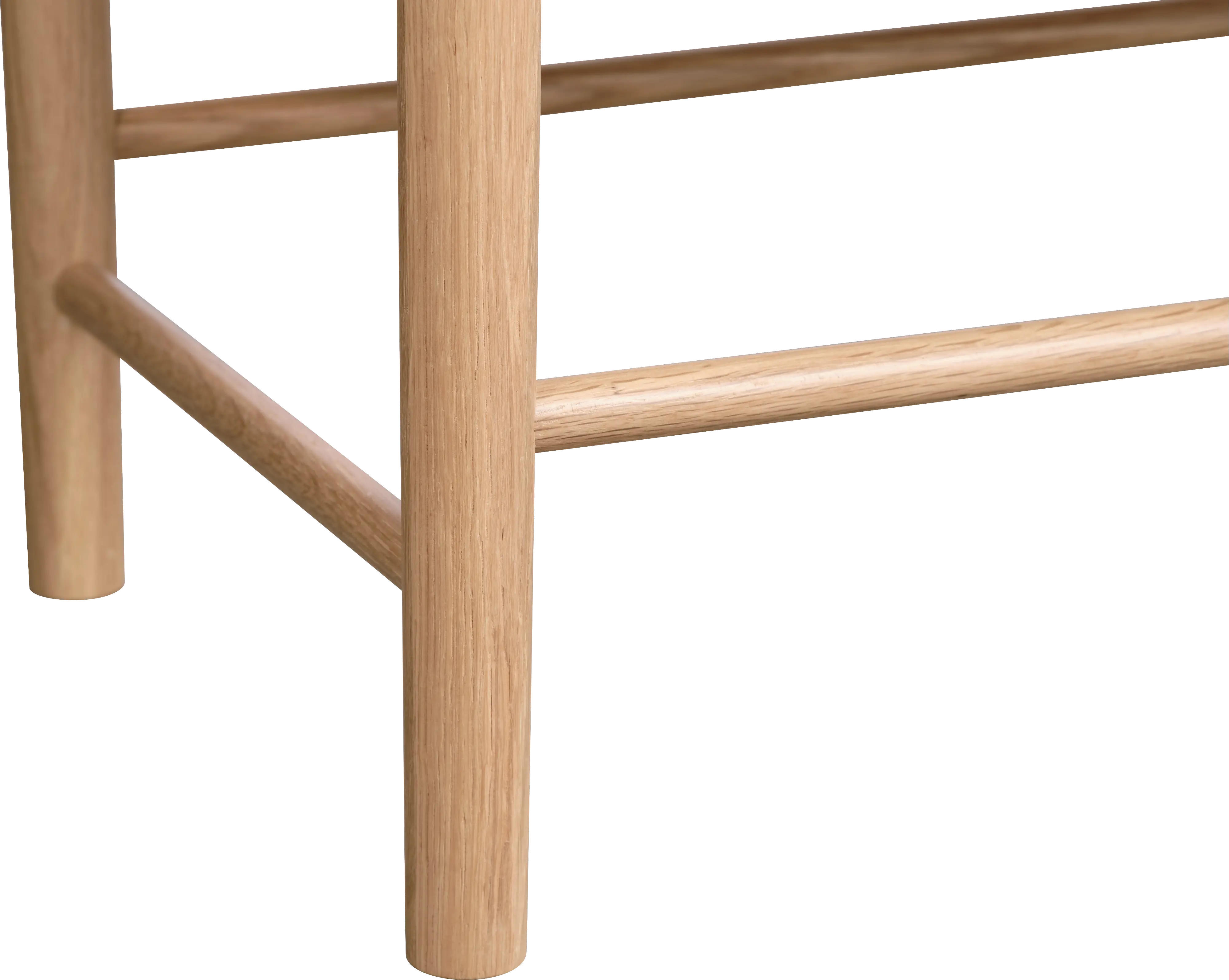 Elsa Natural Oak 3 Door Glass Panel Sideboard-5
