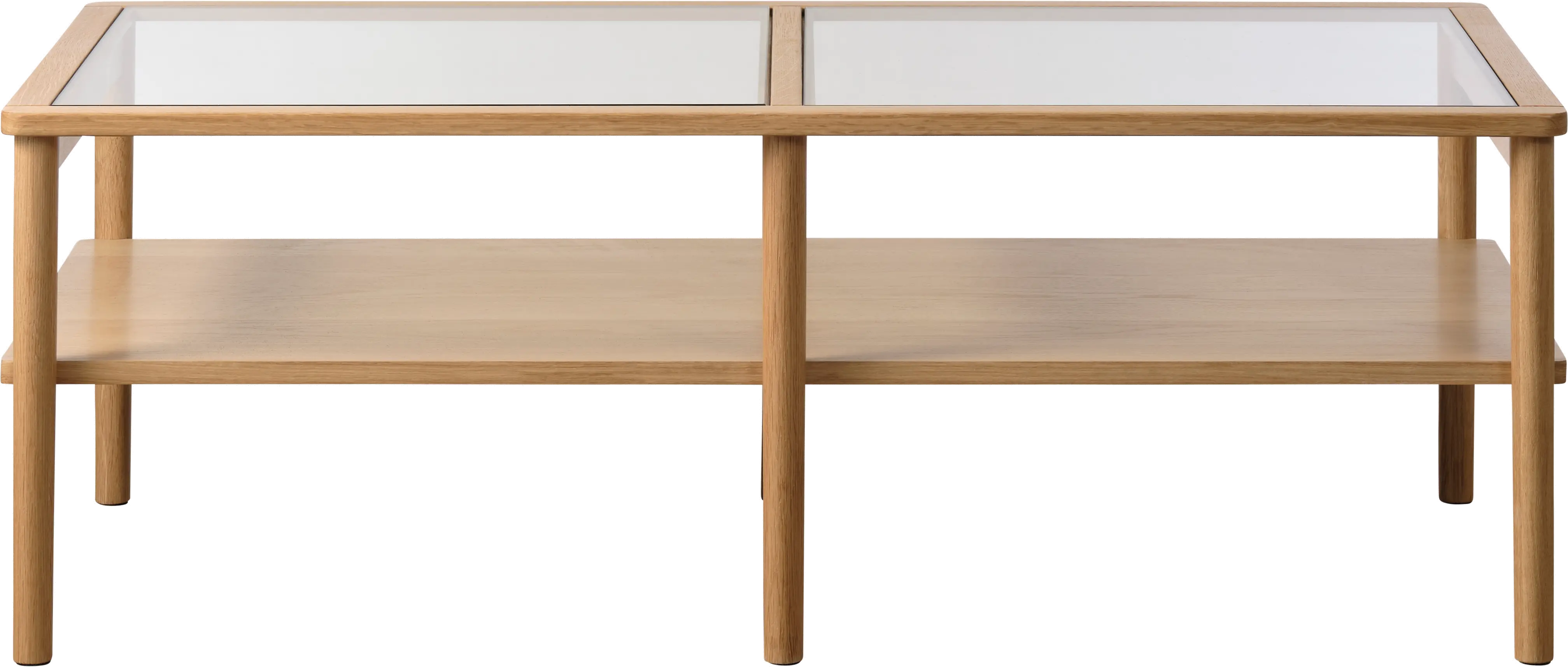 Elsa Natural Oak and Glass Coffee Table-1