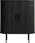 Nola Black Oak Accent Table