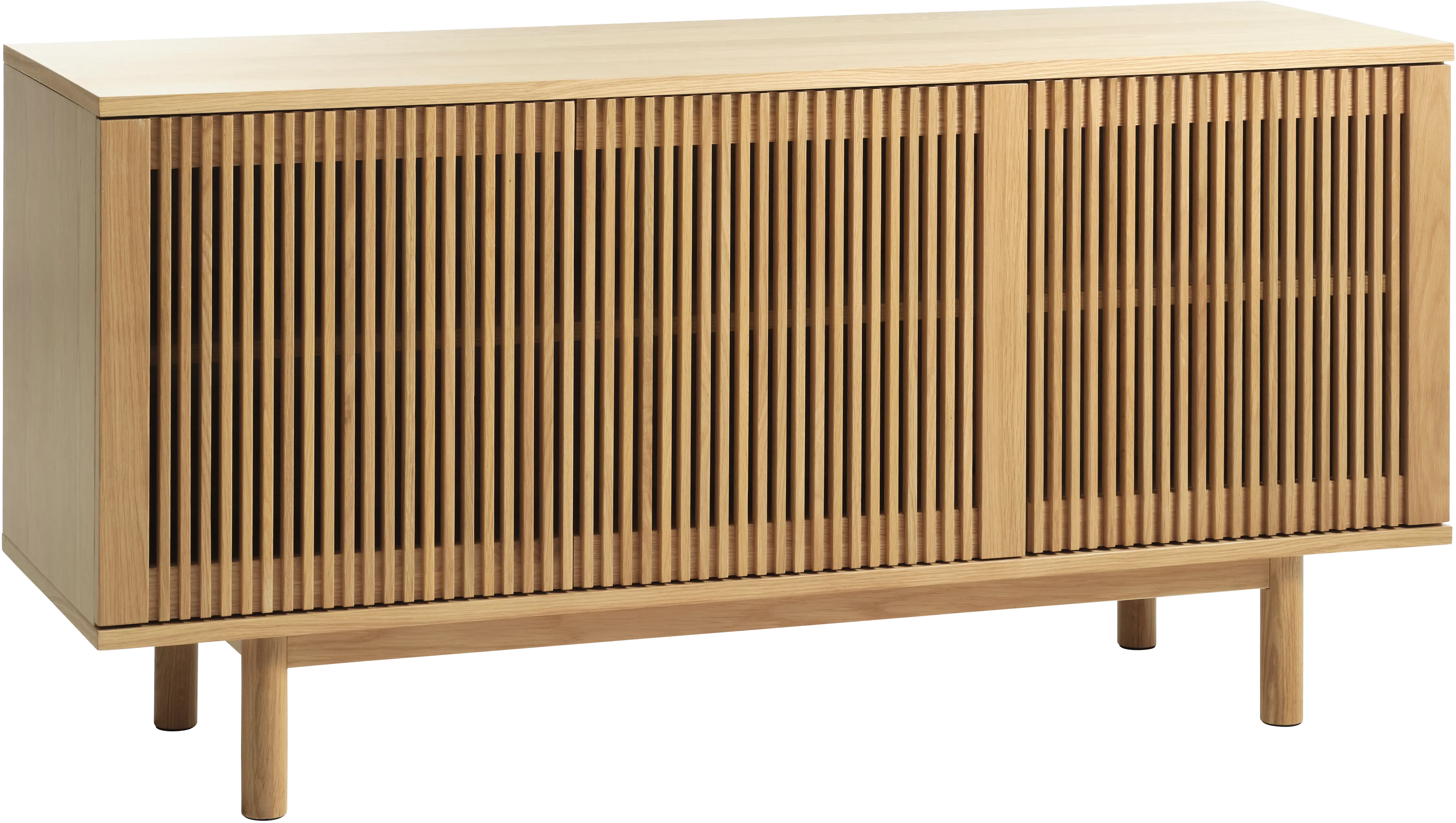 Tiber Natural Oak Sideboard with Slatted Doors-1