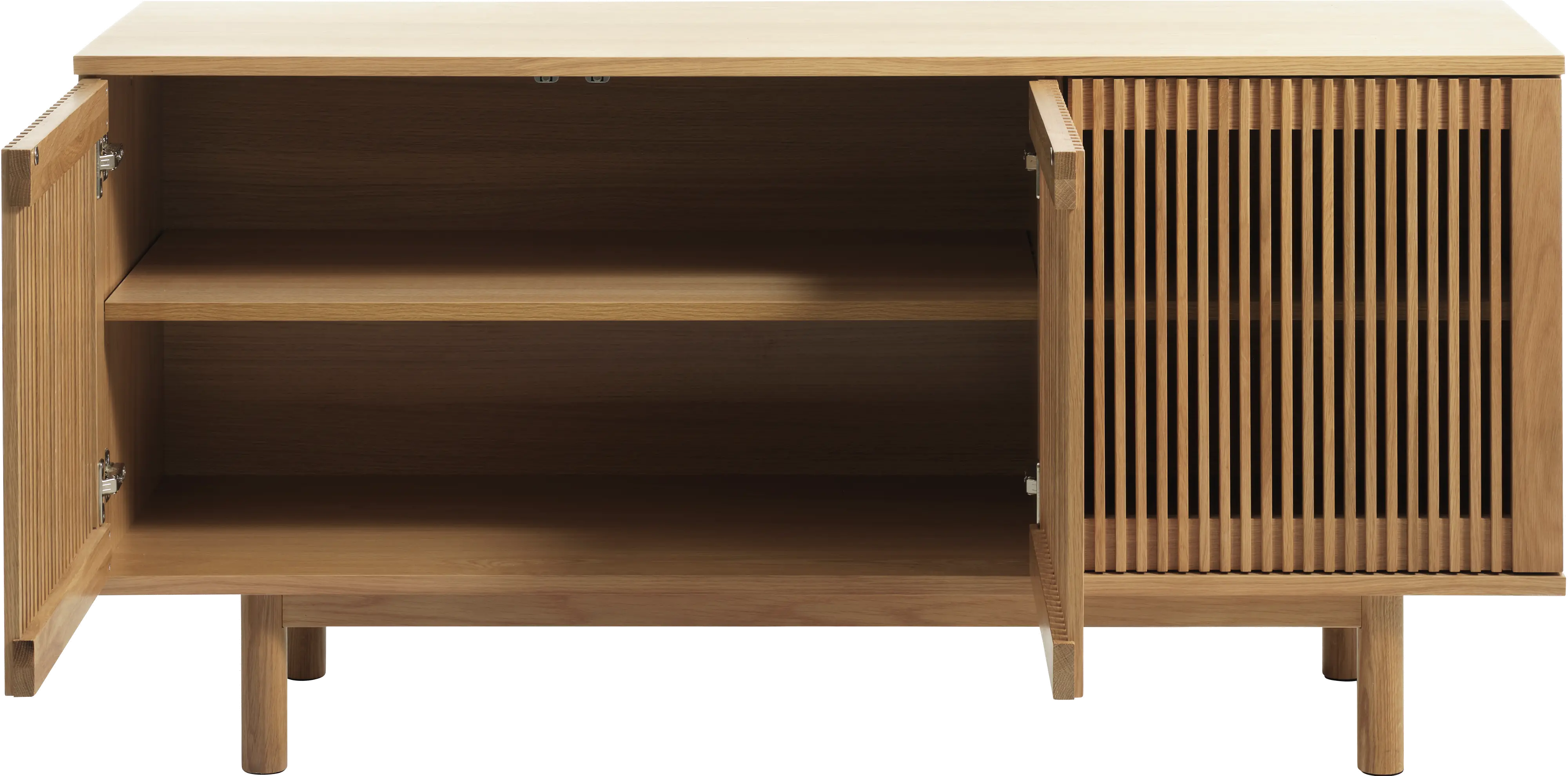 Tiber Natural Oak Sideboard with Slatted Doors-4