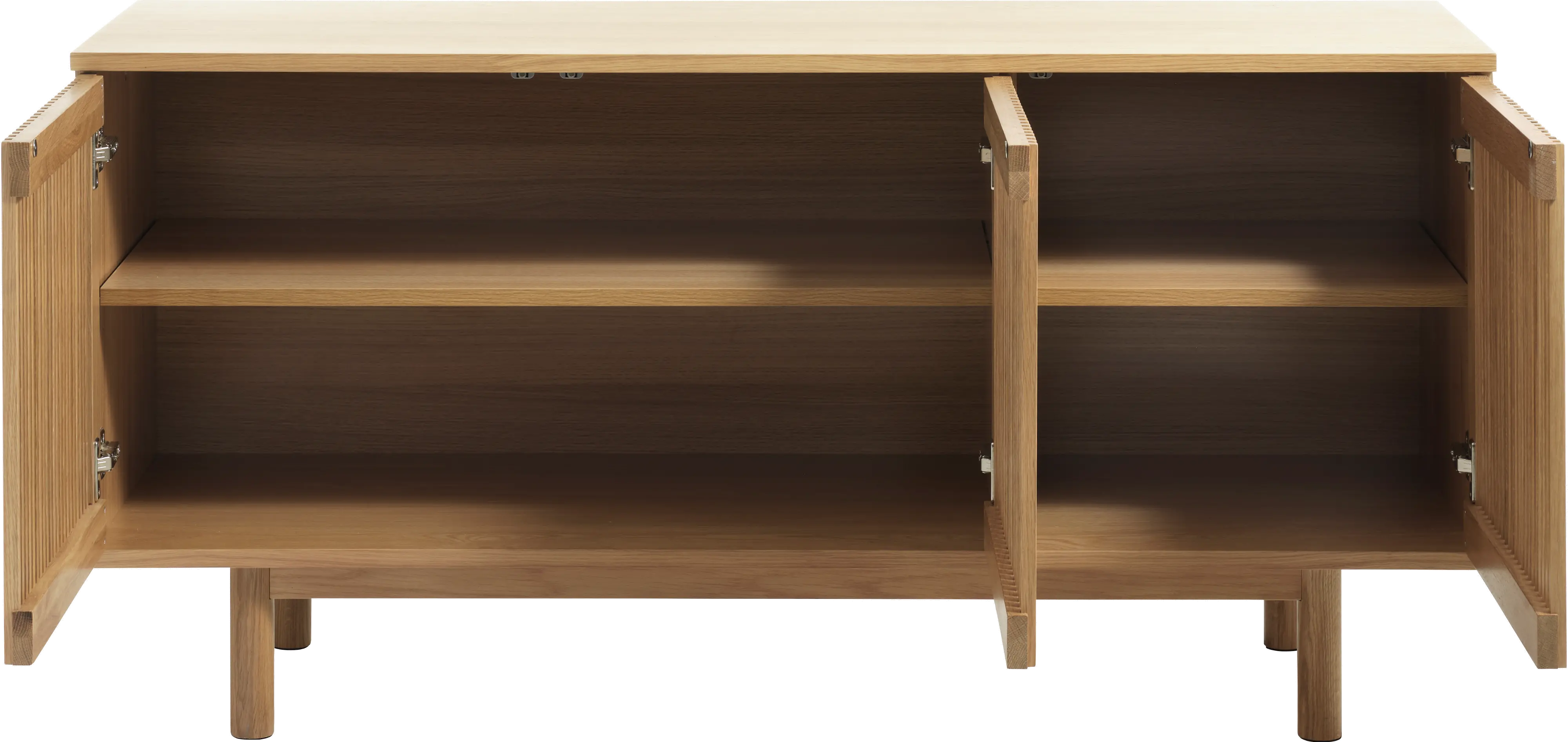 Tiber Natural Oak Sideboard with Slatted Doors-5
