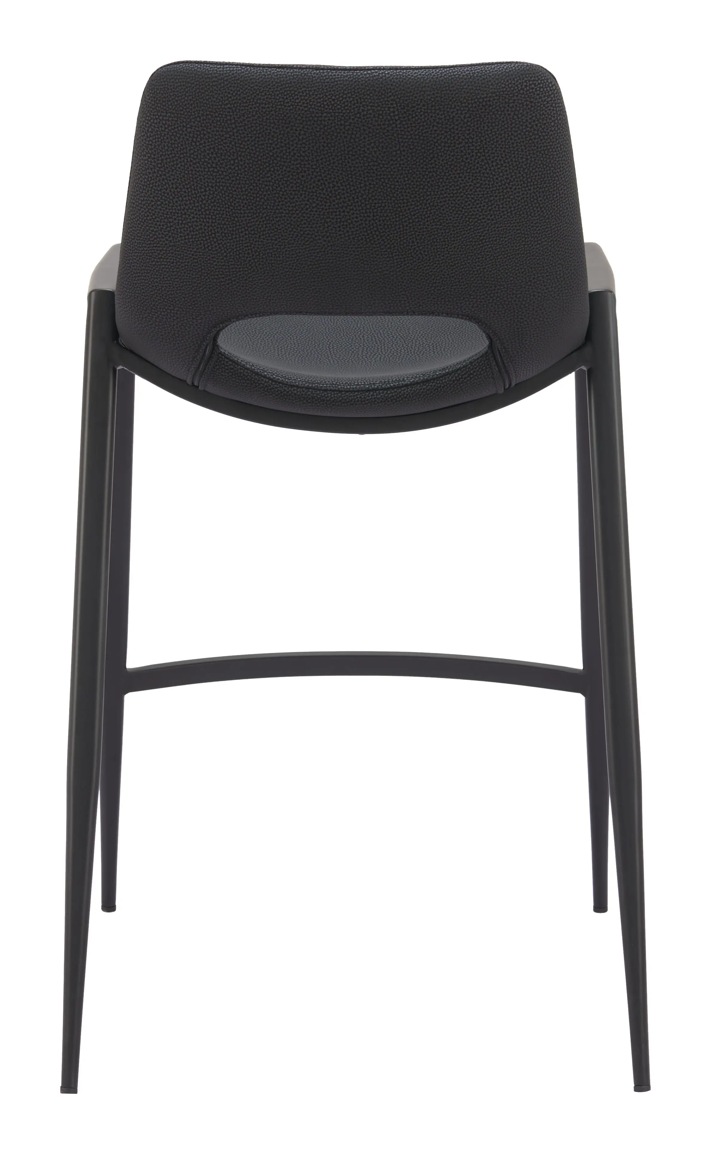 Sant’Anastasia Black Faux Leather Counter Stool, Set of 2-7