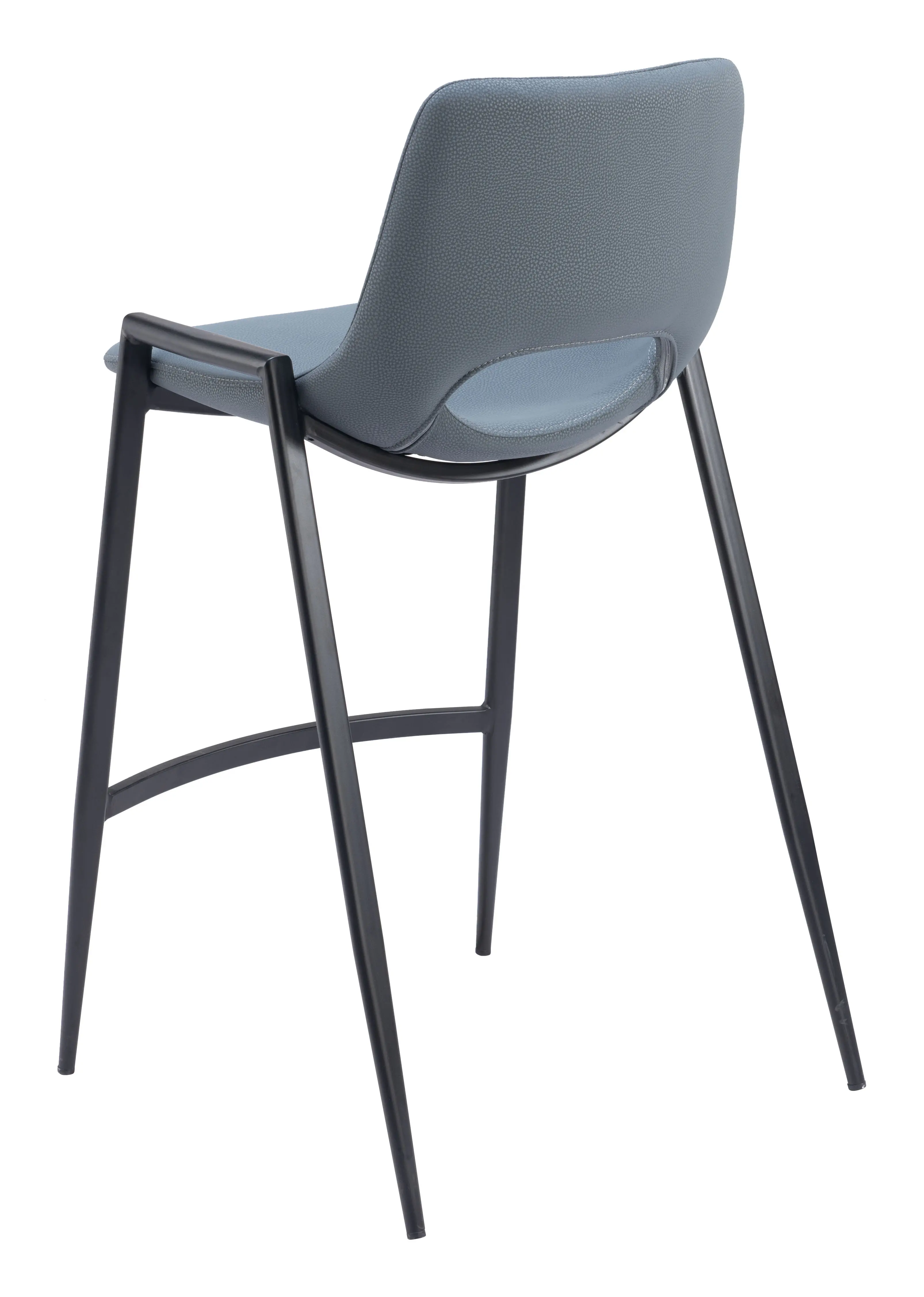Sant’Anastasia Gray Faux Leather Counter Stool, Set of 2-6