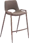 Sant’Anastasia Brown Faux Leather Counter Stool