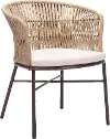 Pozzallo Natural Patio Dining Chair