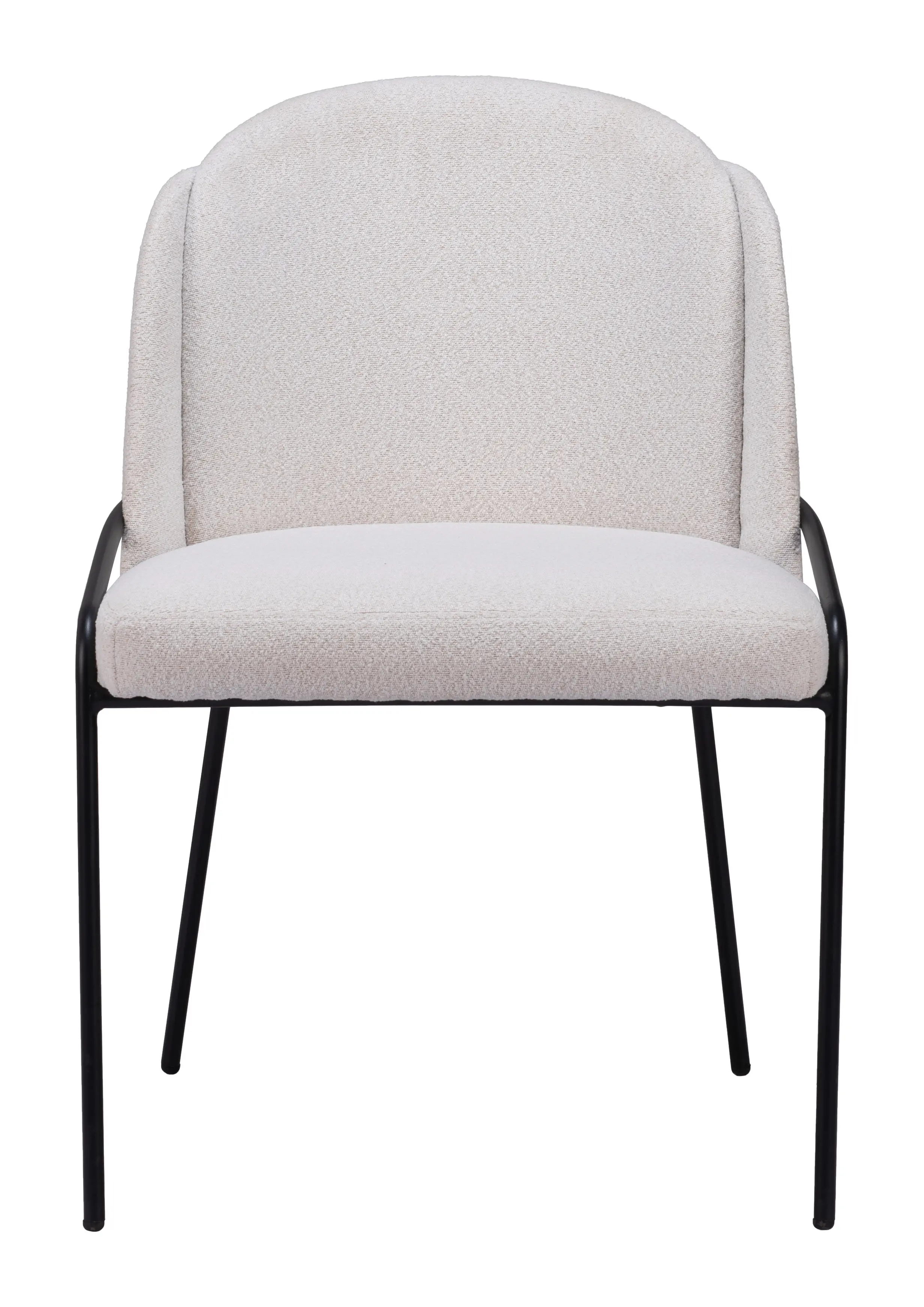Baranzate Ivory Shearling Dining Chair, Set of 2-2