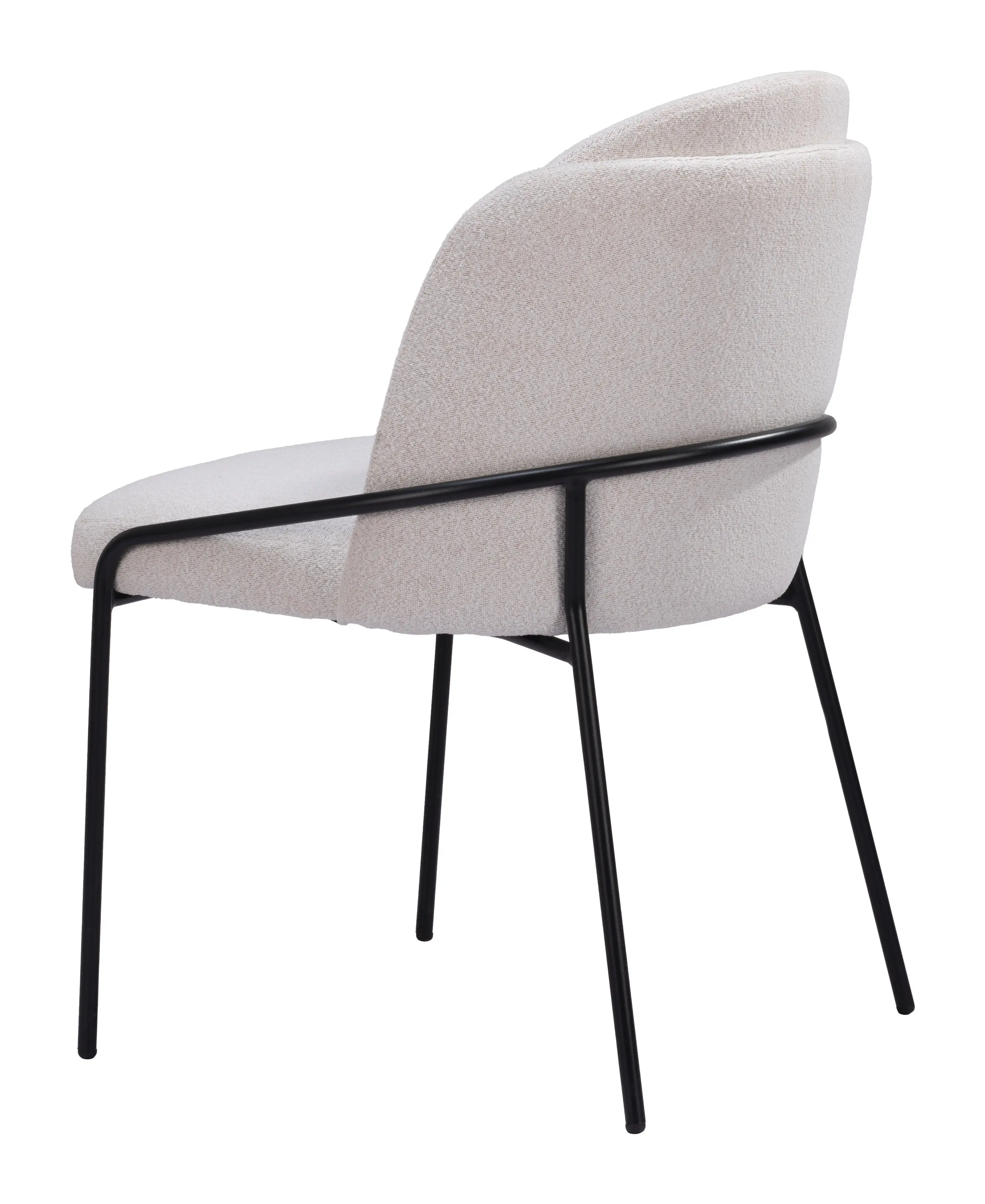 Baranzate Ivory Shearling Dining Chair, Set of 2-5