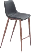 Vada Black Faux Leather Barstool