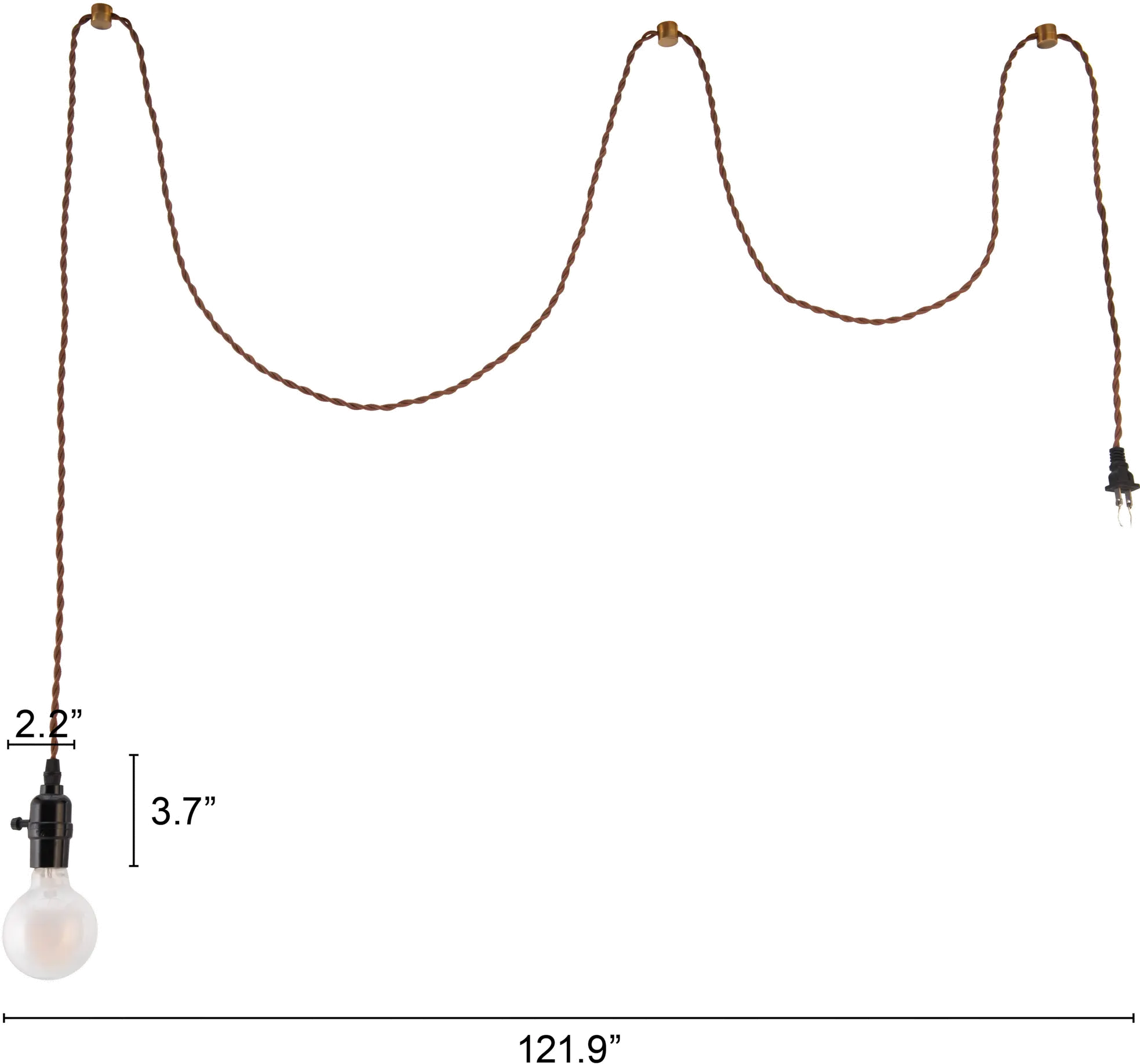 Lille Black Minimal Ceiling Lamp-4