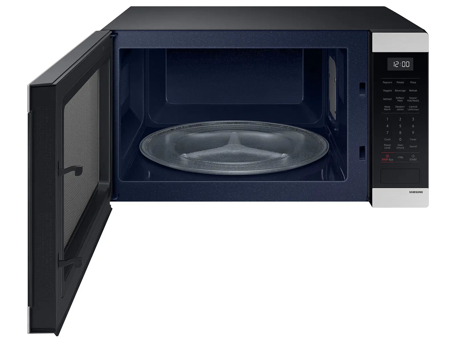 MS19DG8500SR Samsung 1.9 cu. ft. Countertop Microwave with Sensor Cooking - Matte Black Stainless Steel-4