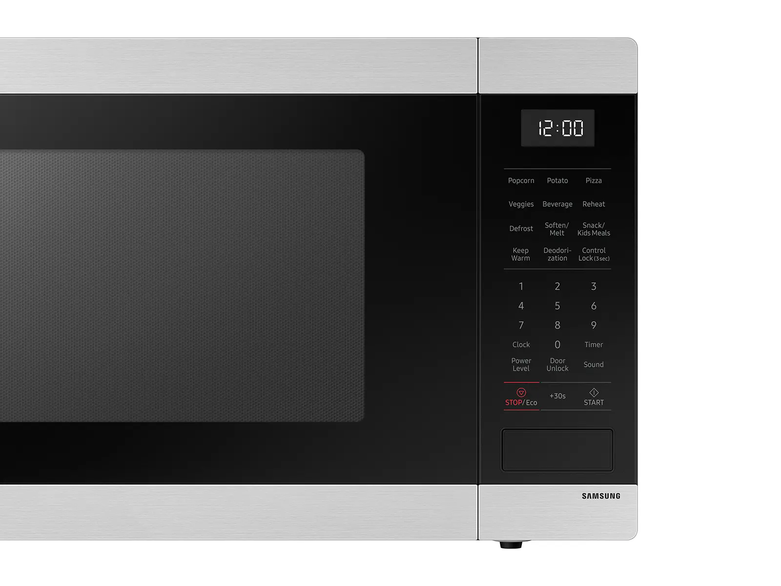 MS19DG8500SR Samsung 1.9 cu. ft. Countertop Microwave with Sensor Cooking - Matte Black Stainless Steel-6