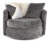 Hendrix Gray Swivel Chair