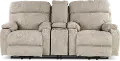 764819/2018-26/2019-26 Regenerator Beige Power Reclining Loveseat with Heat and Massage