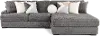 Hendrix Gray 2 Piece Sectional with Double Chaise