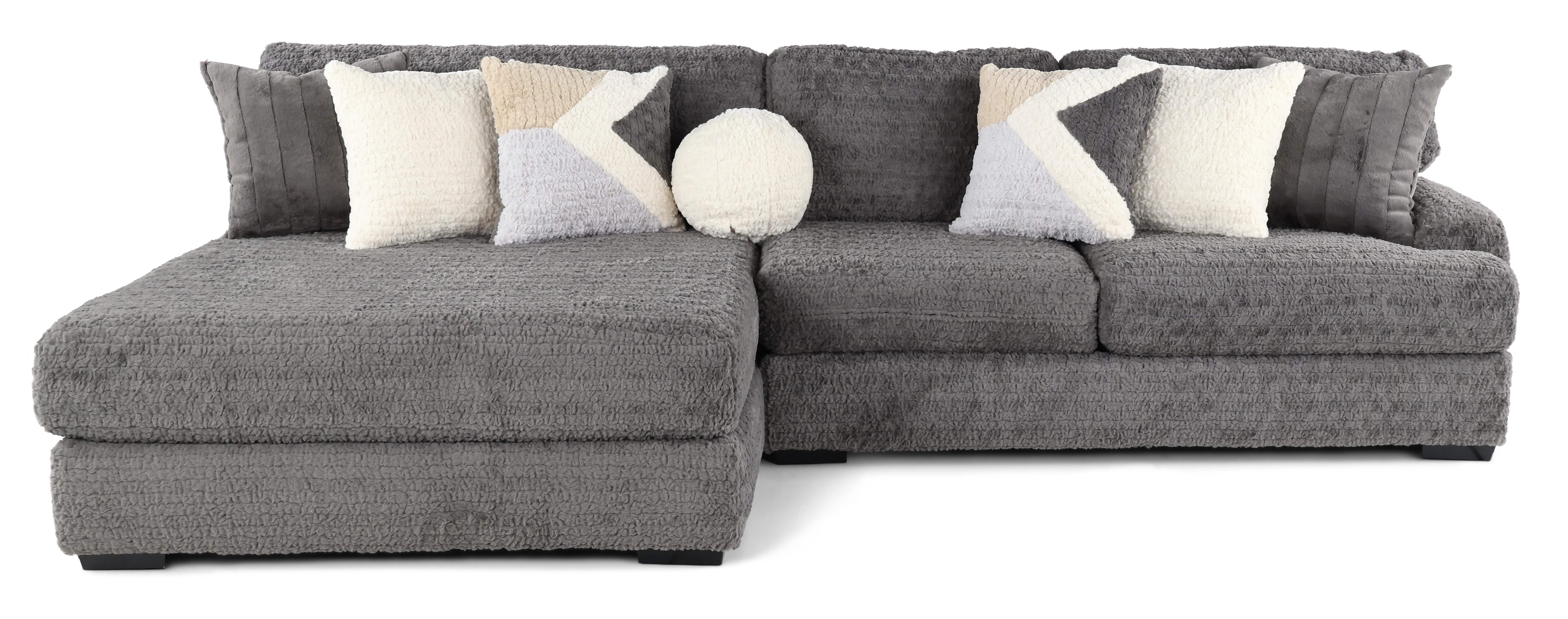 Hendrix Gray 2 Piece Sectional with Double Chaise-1