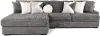 Hendrix Gray 2 Piece Sectional with Double Chaise