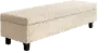 Arlene Cream Upholstered Storage Bench