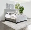 Arlene Gray Upholstered King Bed