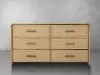 JoJo Fletcher Ella Light Brown Oak & Natural Cane Dresser