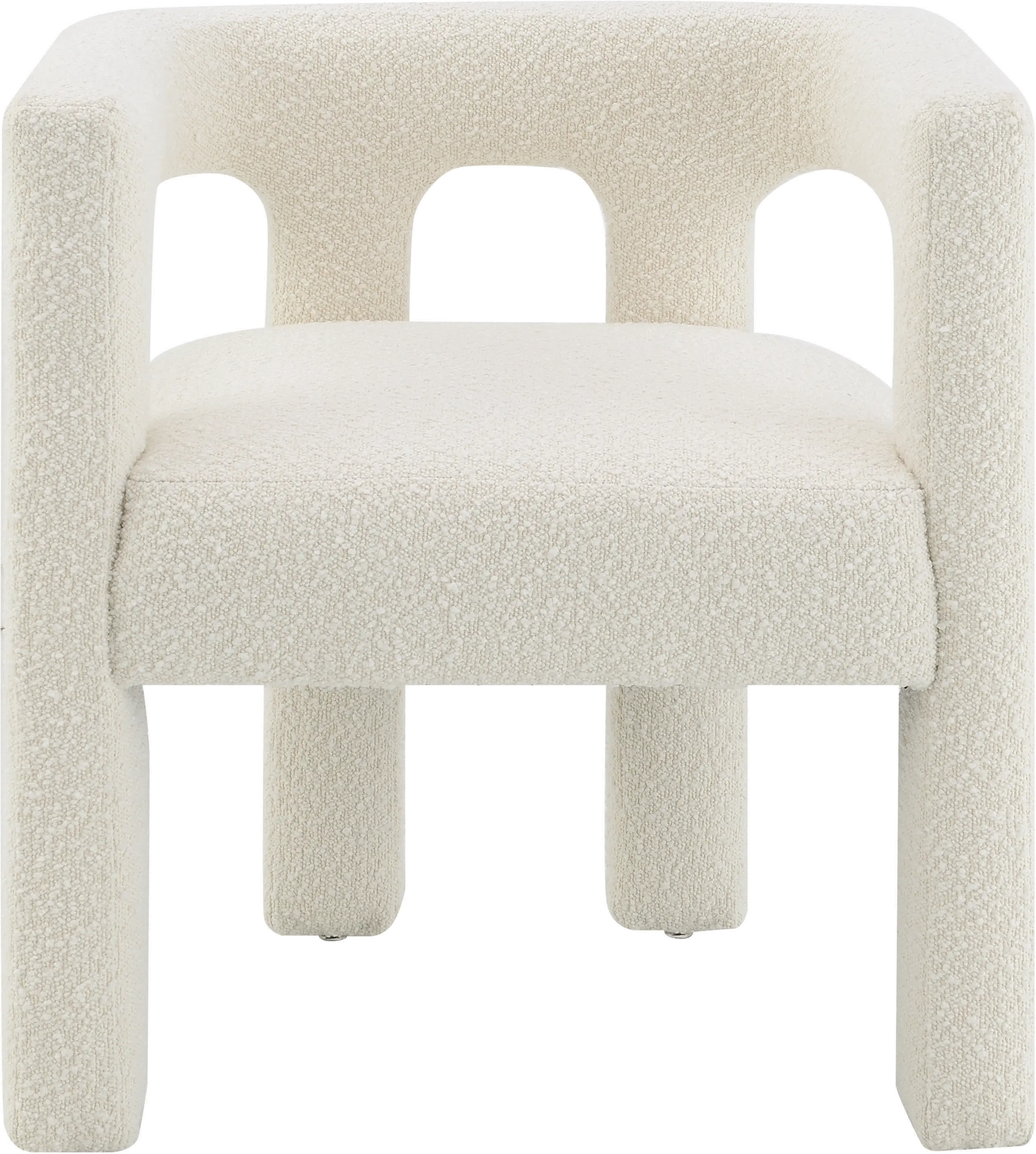 Cassie Ivory Boucle Dining Chair-3