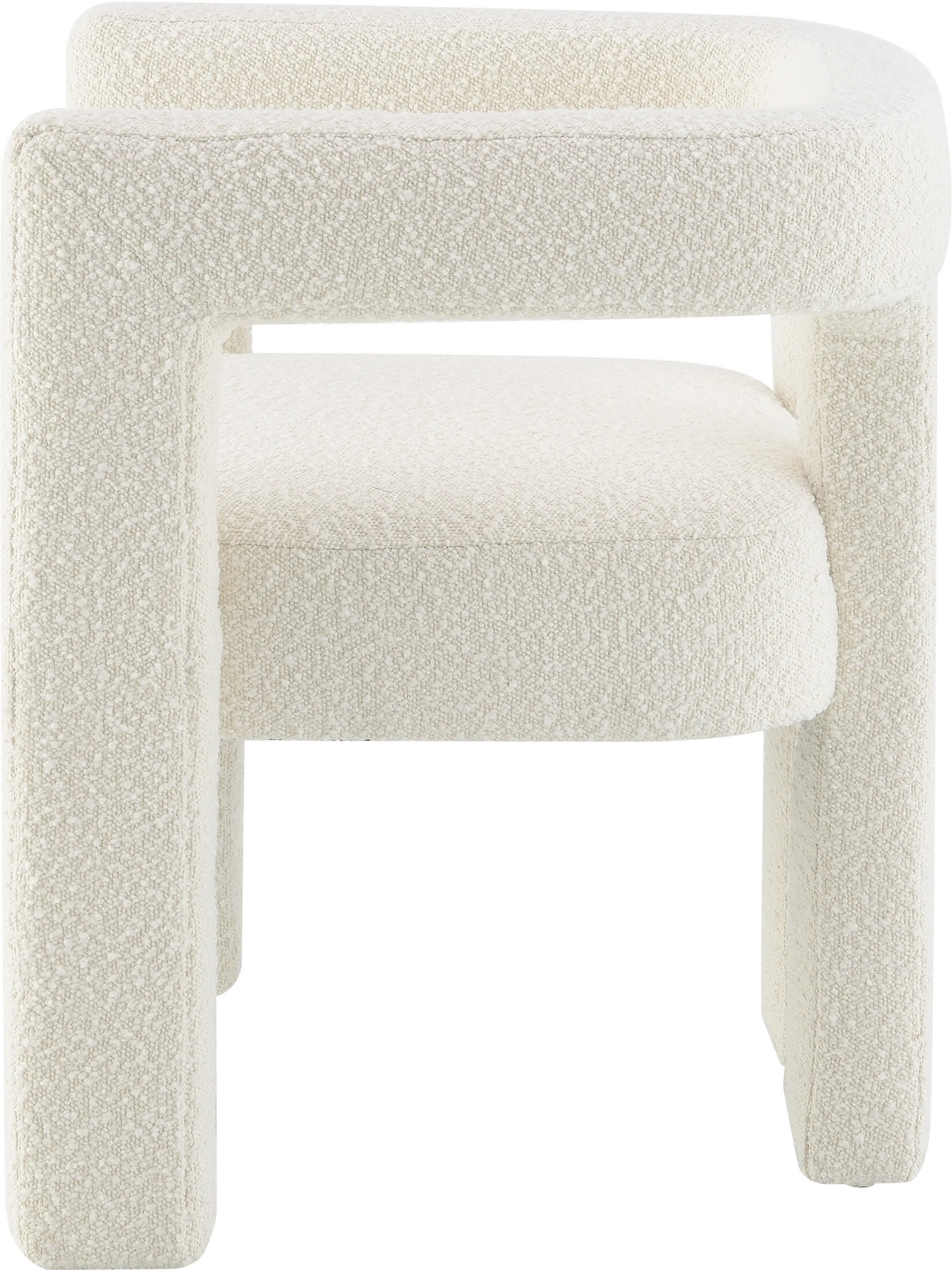Cassie Ivory Boucle Dining Chair-4