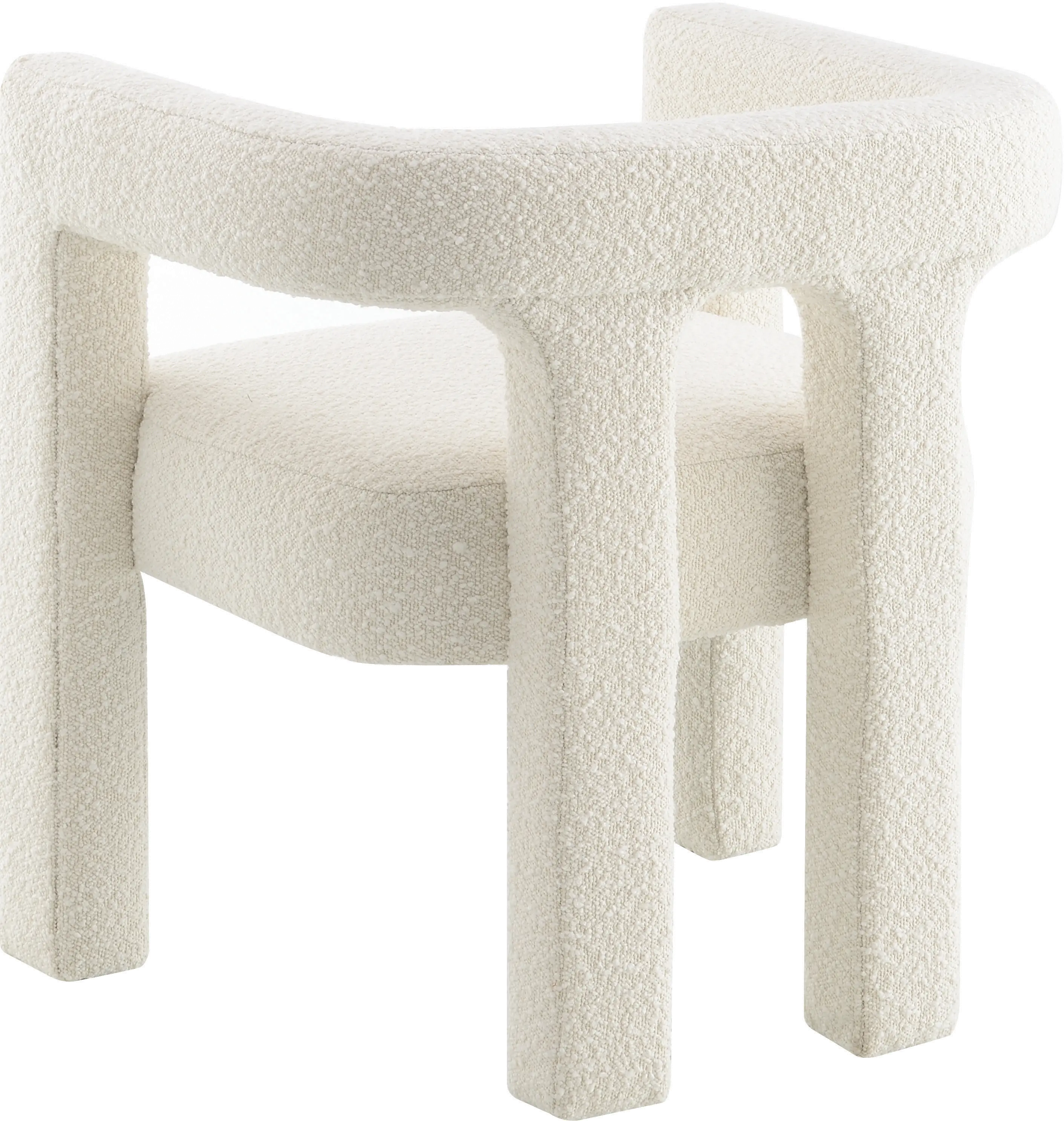 Cassie Ivory Boucle Dining Chair-5
