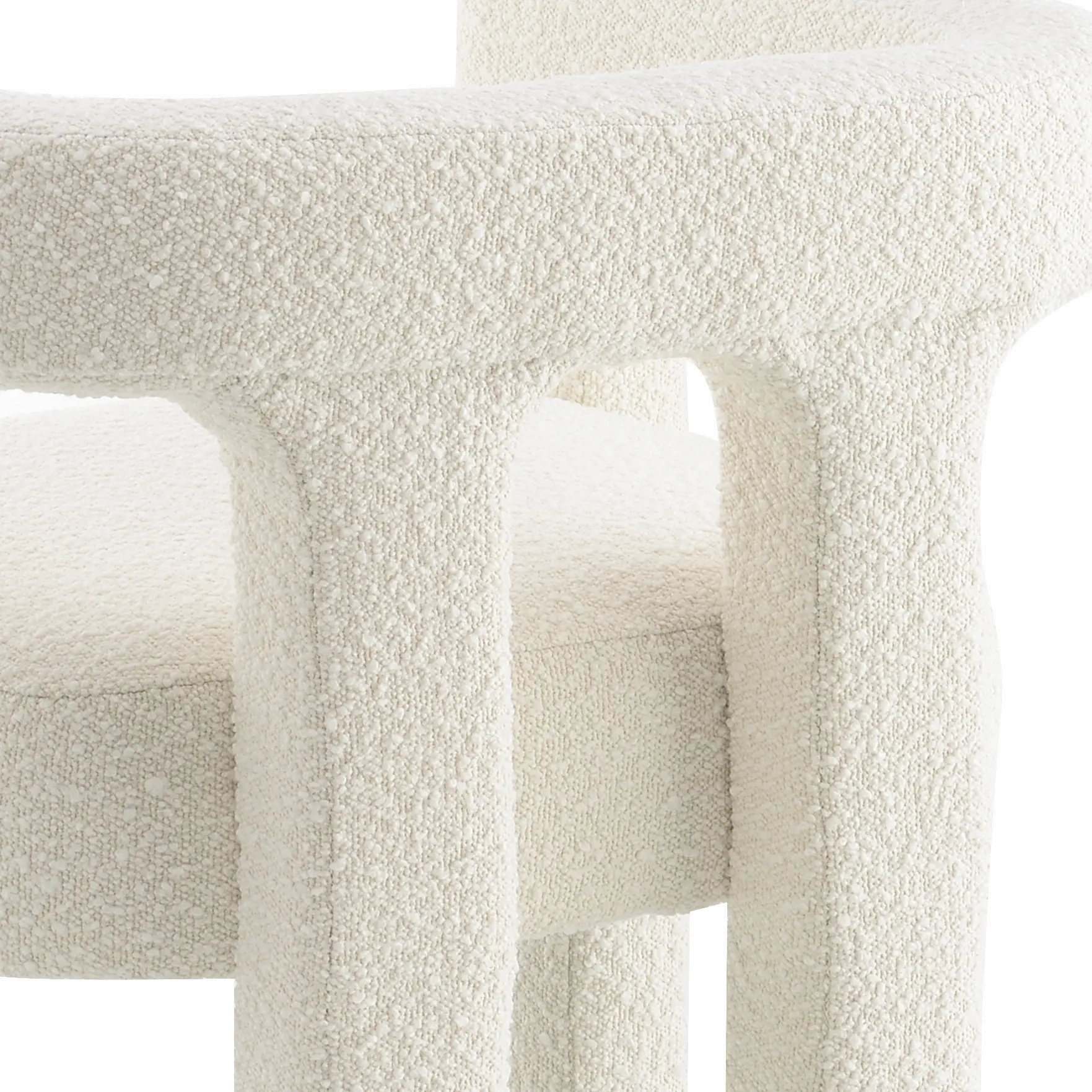 Cassie Ivory Boucle Dining Chair-7