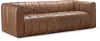 Gia Camel Brown Leather Sofa