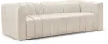 Gia Ivory Leather Sofa