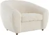 Luciano Ivory Boucle Accent Chair