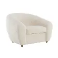 Luciano Ivory Boucle Accent Chair