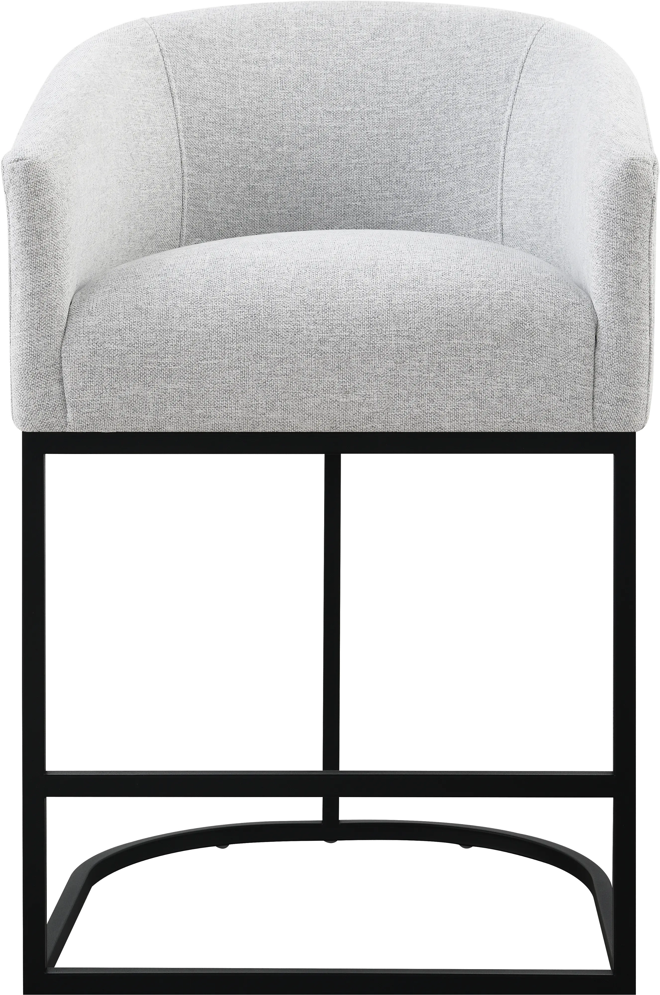 Josephine Light Gray Upholstered Counter Stool-3