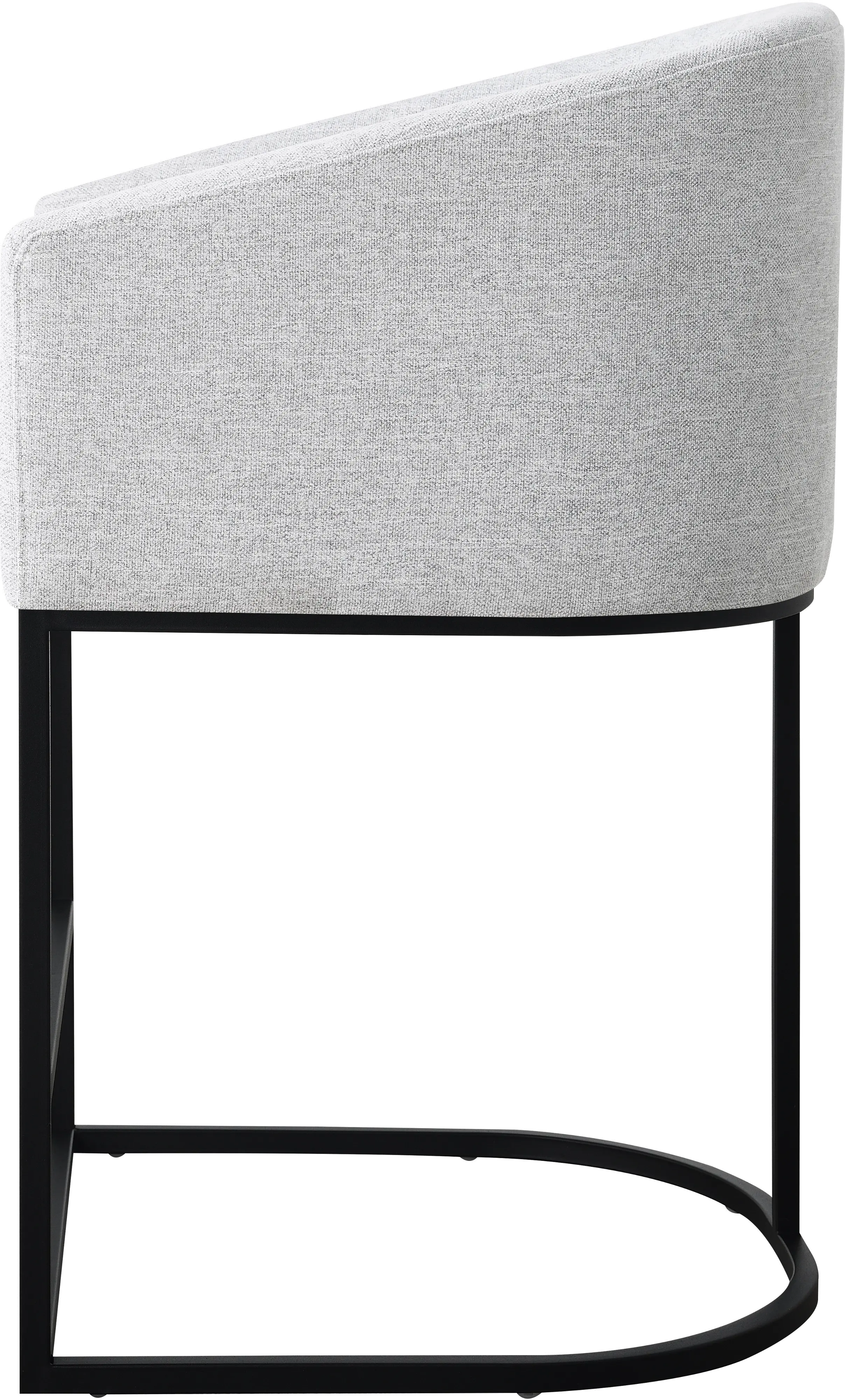 Josephine Light Gray Upholstered Counter Stool-4