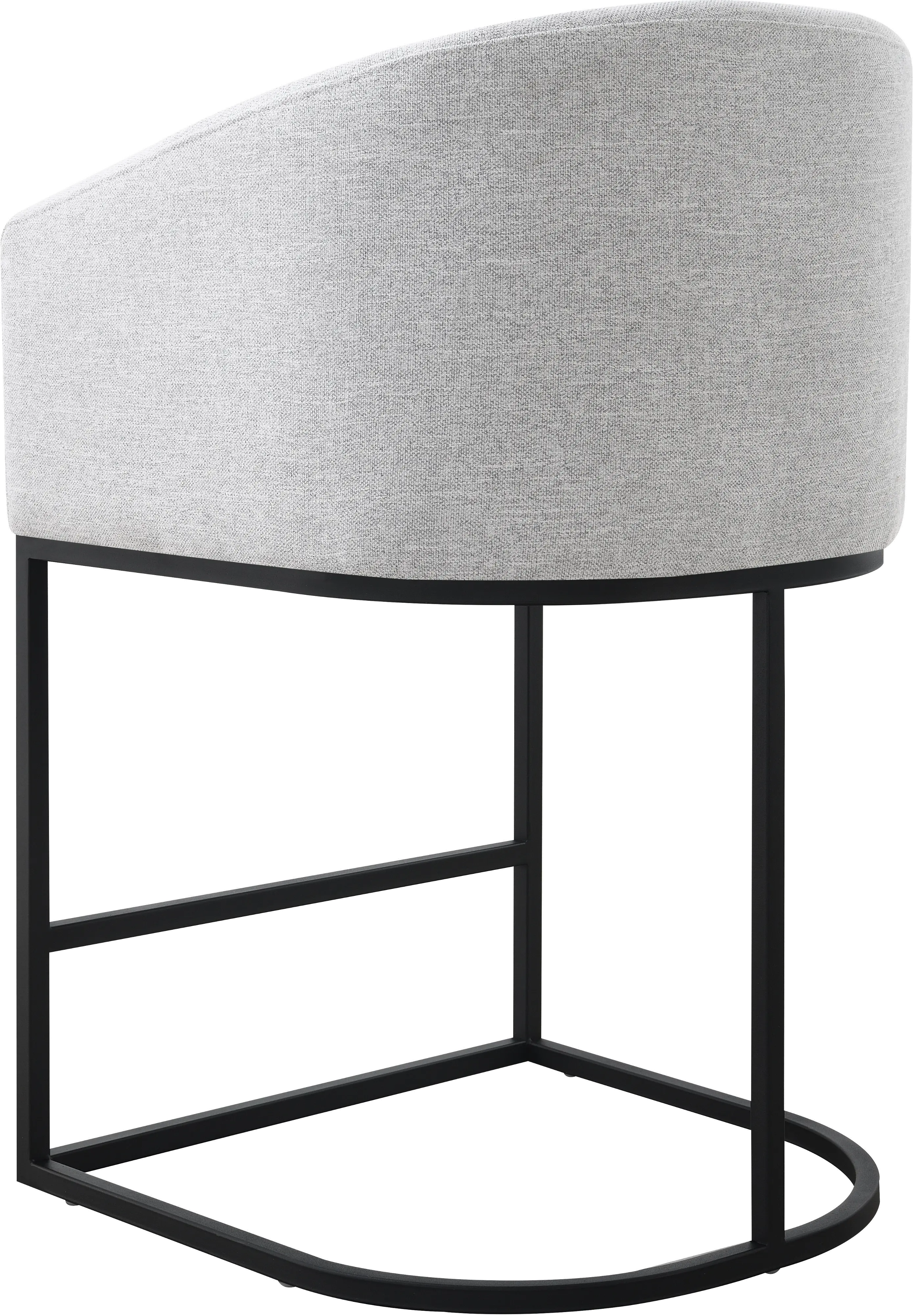 Josephine Light Gray Upholstered Counter Stool-5