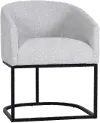 Josephine Light Gray Upholstered Dining Chair