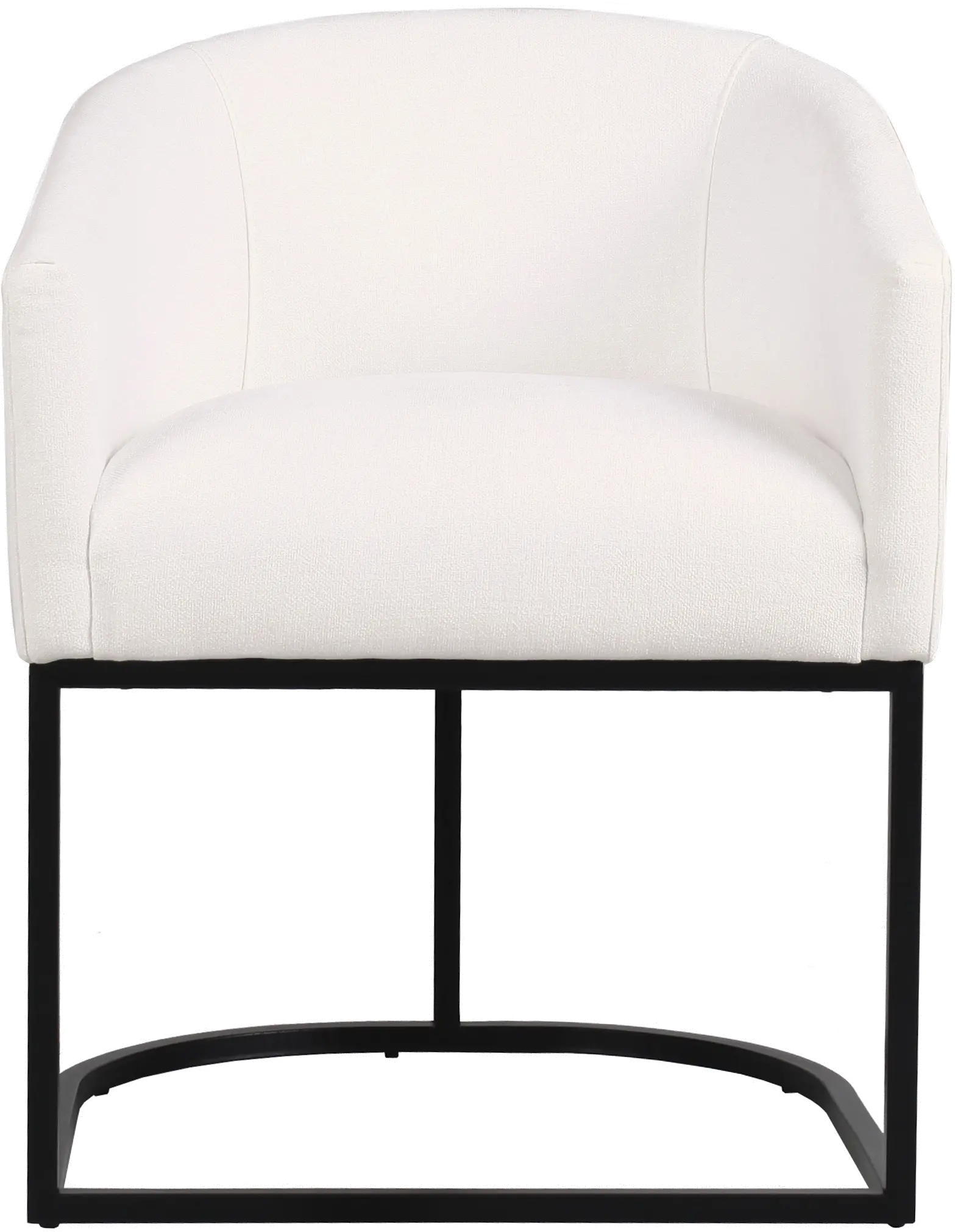 Josephine White Upholstered Dining Chair-3