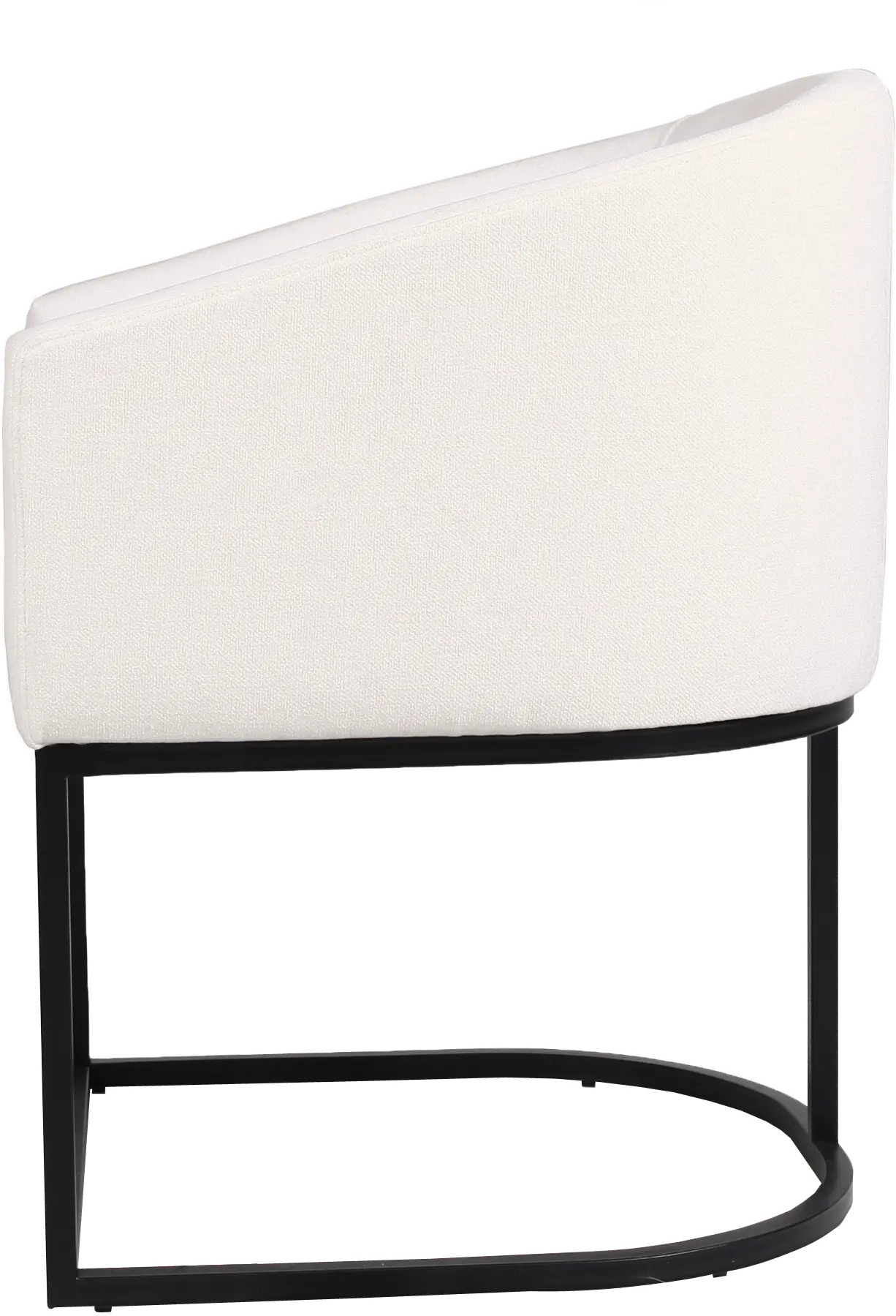 Josephine White Upholstered Dining Chair-4