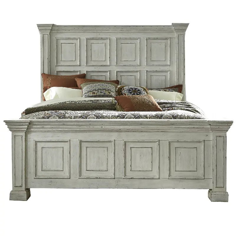 Big Valley White Queen Bed