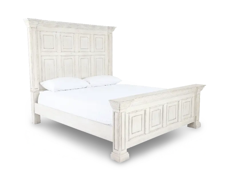 Big Valley White King Bed