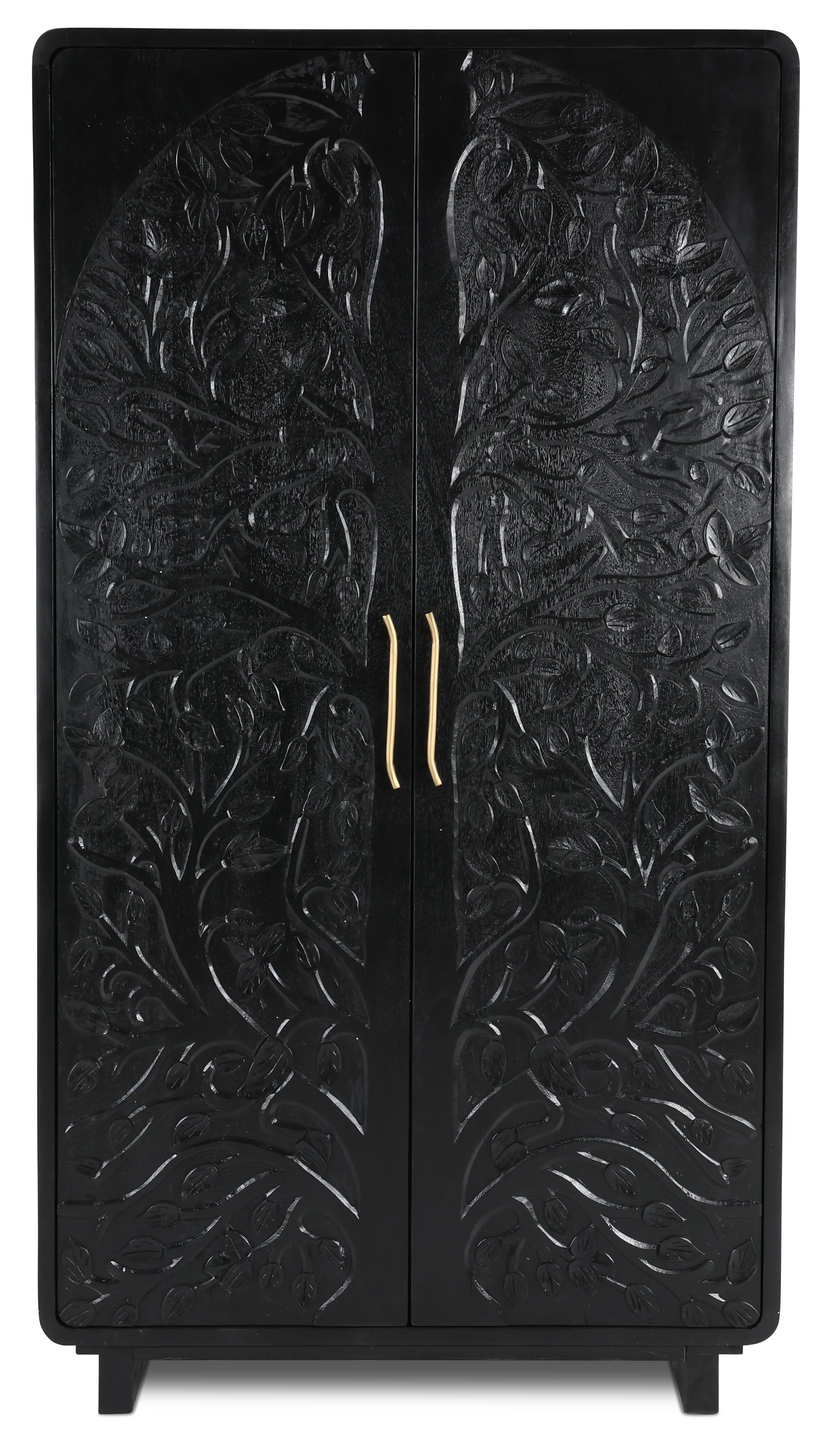 Albero Black Tall Cabinet-1